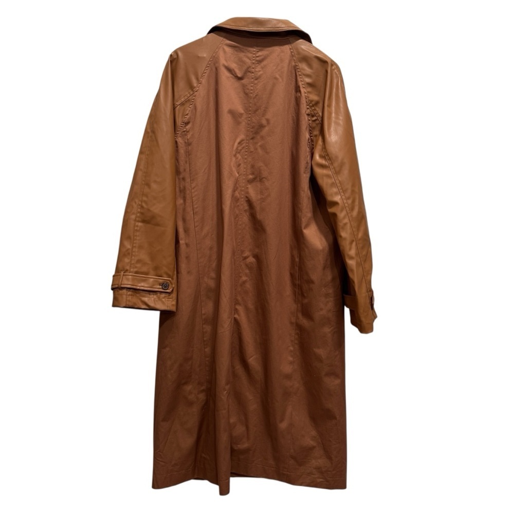 A New day Women’s  Faux Leather Trench Coat Size XL New With Tags - Picture 2 of 11